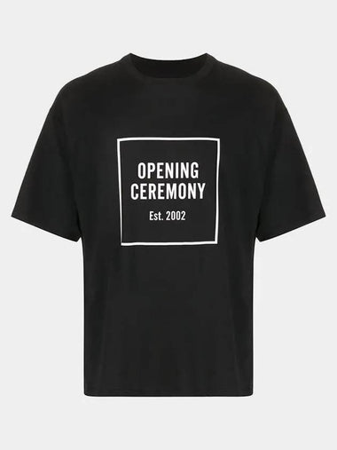 Opening Ceremony Men's Box Logo Round Black Short Sleeve YMAA001F20JER007 1002 - OPENING CEREMONY - BALAAN 1