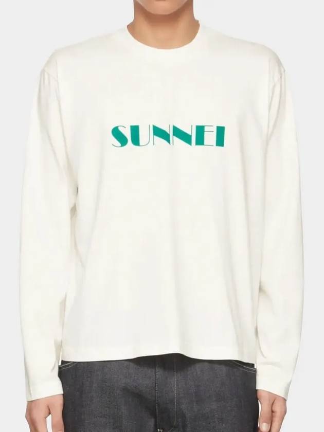 Long sleeve unisex big logo classic long sleeve t-shirt white SN2PXH02AP - SUNNEI - BALAAN 1