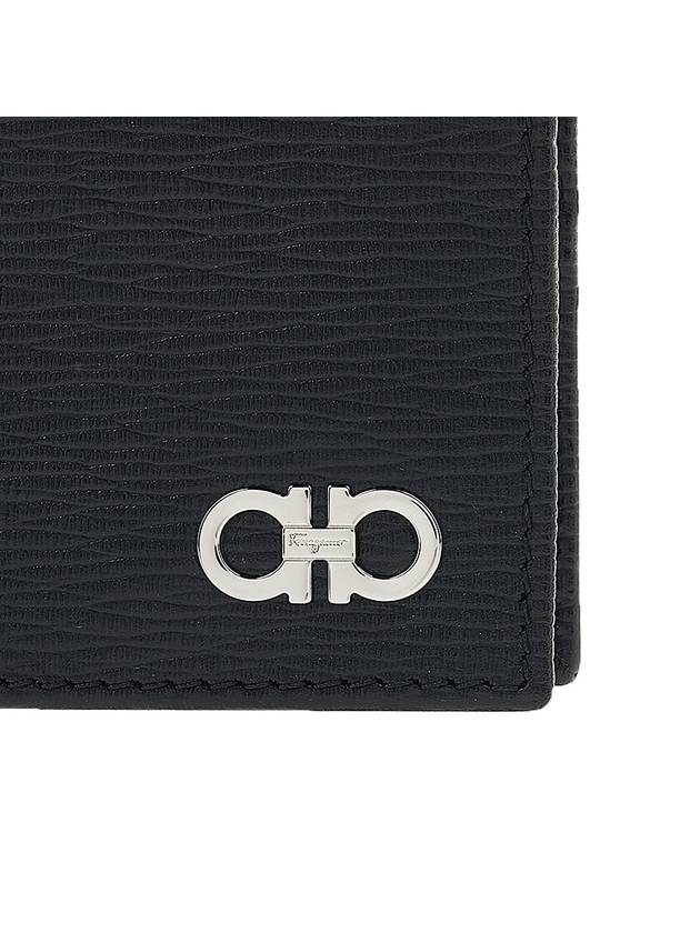 Gancini Half Wallet Black - SALVATORE FERRAGAMO - BALAAN 7