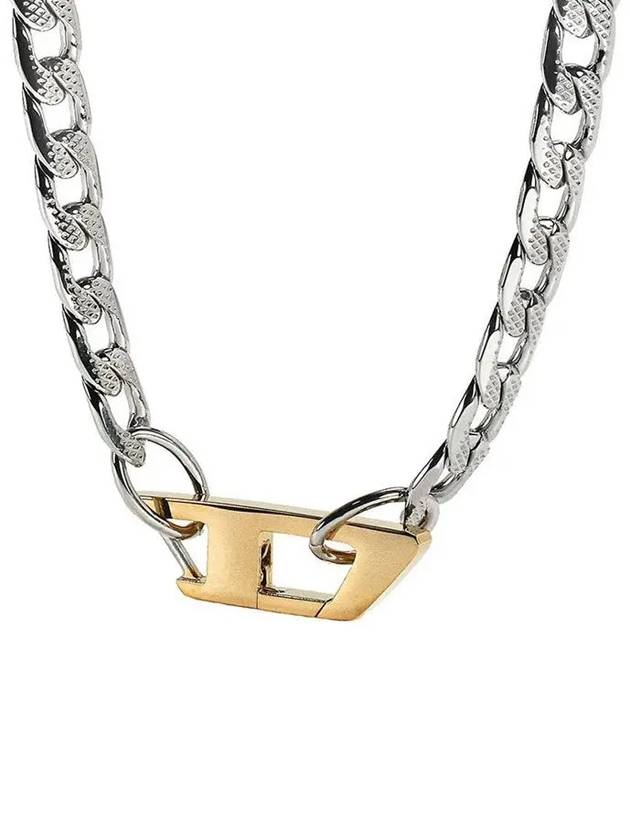 Chain Stainless Steel Necklace Silver - DIESEL - BALAAN 3