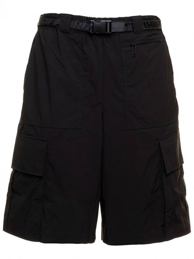 cargo belt Bermuda shorts - OFF WHITE - BALAAN 1