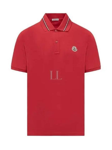 24 8A00021 89A16 455 patch logo polo shirt - MONCLER - BALAAN 1