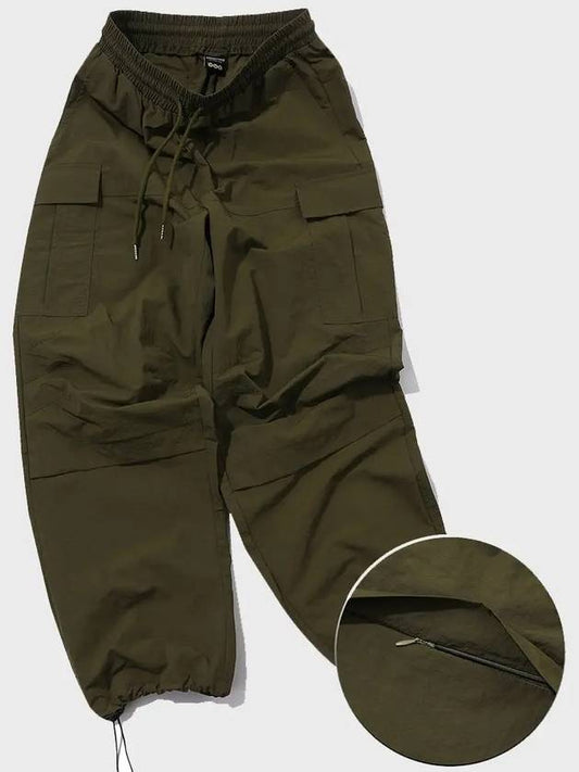 Half slit open knee cargo pants khaki - CPGN STUDIO - BALAAN 1