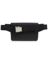 Pocket Grainy Leather Belt Bag Black - BURBERRY - BALAAN.