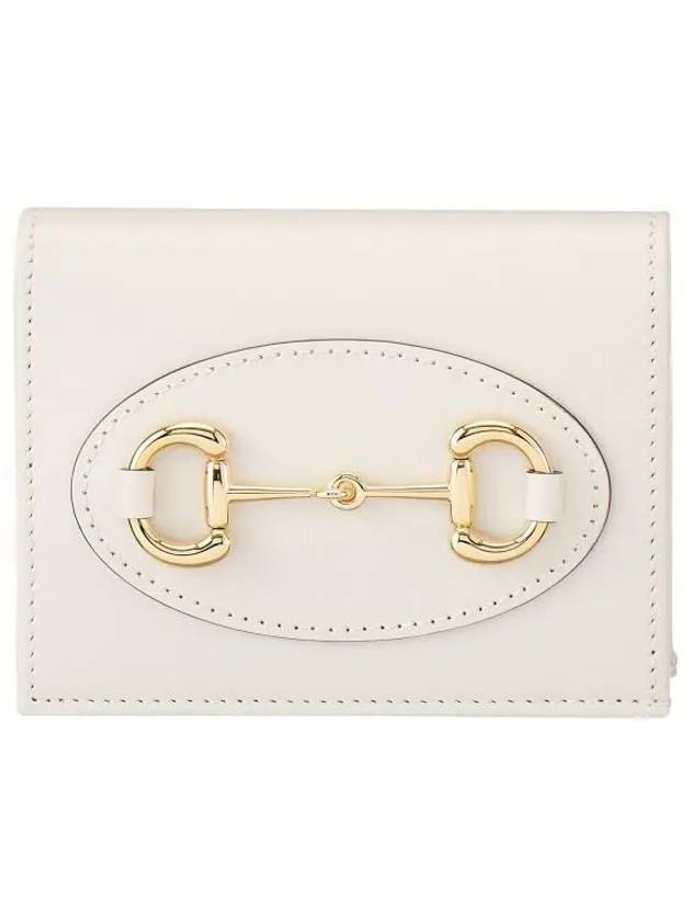 Horsebit 1955 Bi-Fold Card Wallet White - GUCCI - BALAAN 2