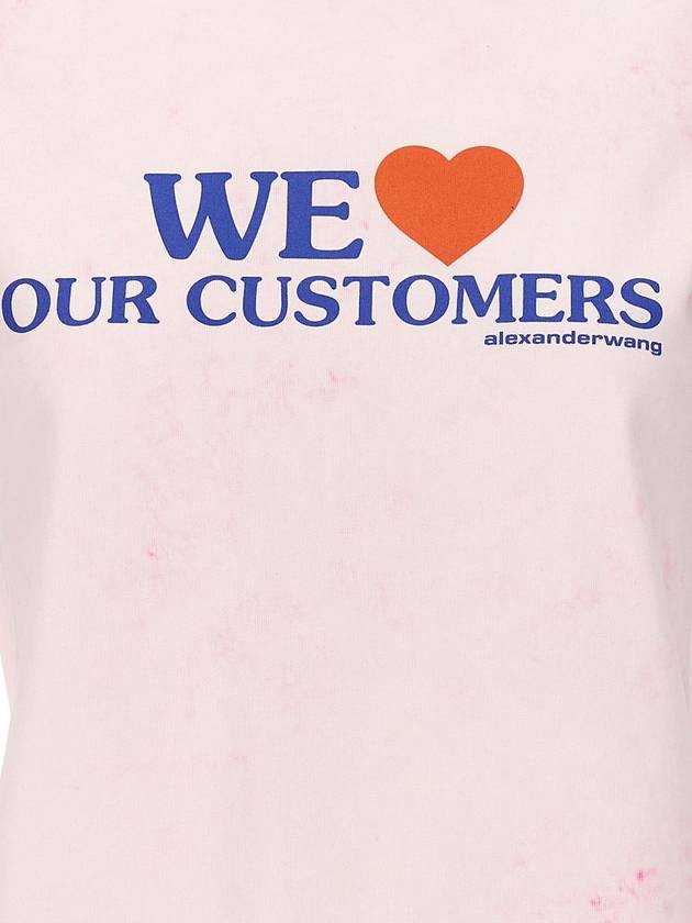 Alexander Wang 'We Love Our Customers' T-Shirt - ALEXANDER WANG - BALAAN 4