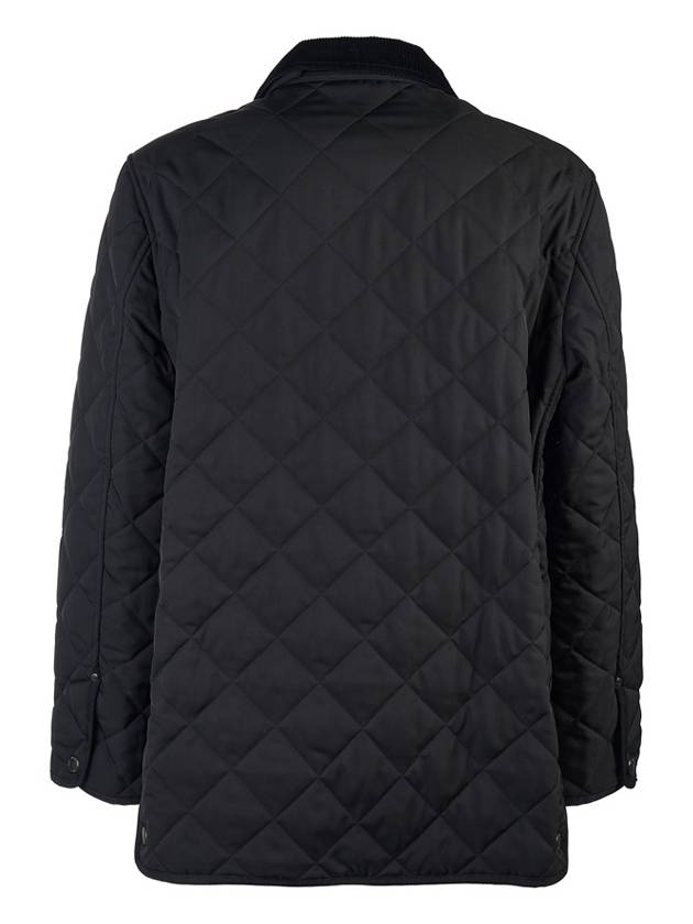 Quilted Thermoregulated Barn Jacket Black - BURBERRY - BALAAN 4