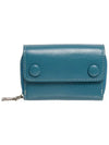 Pocket Coin Zipper Card Wallet Dusty Blue - LE MASQUE - BALAAN 3