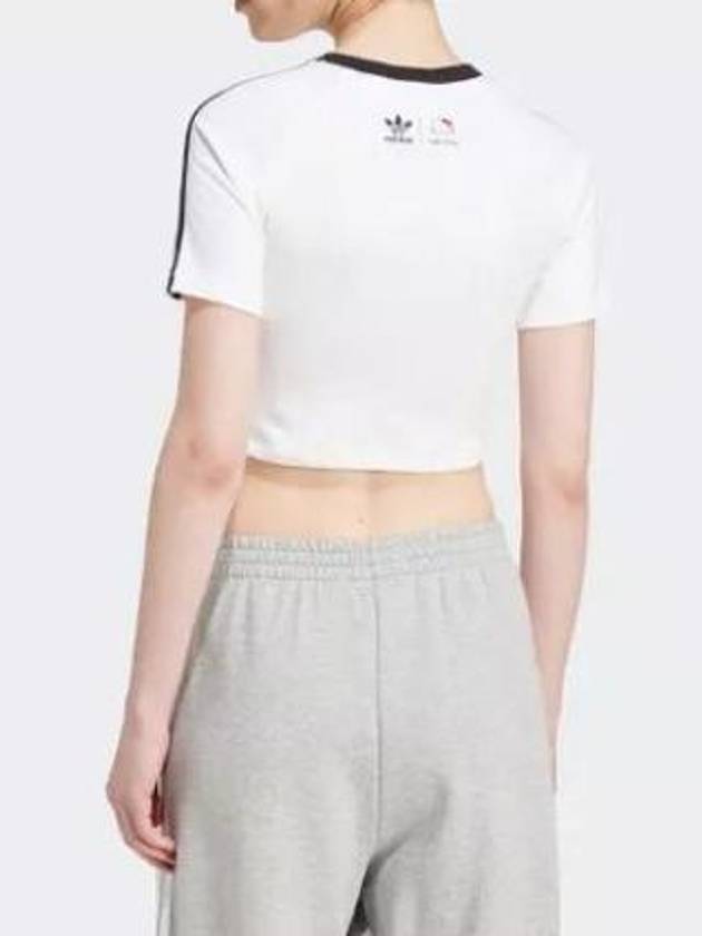 Hello Kitty 3 Stripes Crop Baby Short Sleveeless White - ADIDAS - BALAAN 4