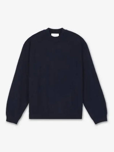 Alba 12GG crew neck knit navy ALVASNM1258DARKESTNAVY - STUDIO NICHOLSON - BALAAN 1