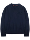 Essential Basic Vneck Knit Sweater Navy T4745 - TOMMY HILFIGER - BALAAN 2