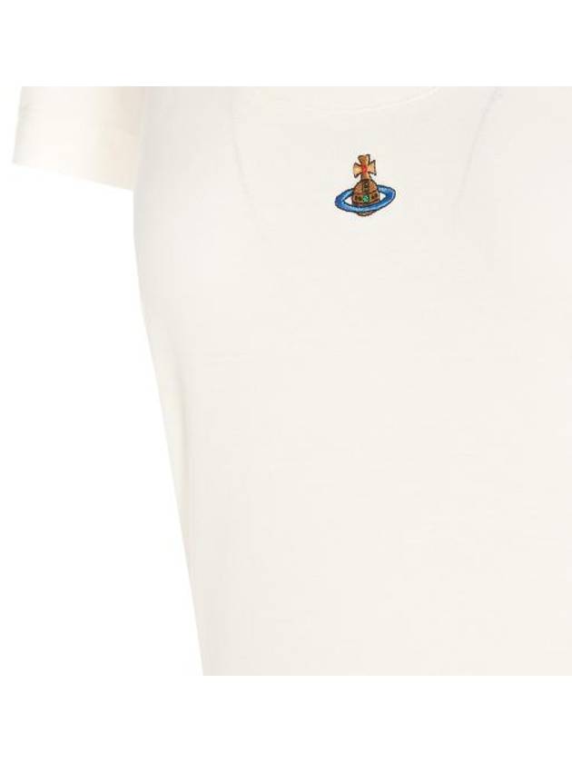 ORB Lollo Short Sleeve T-Shirt White - VIVIENNE WESTWOOD - BALAAN 4