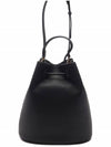 Small Grainy Leather TB Bucket Bag Black - BURBERRY - BALAAN 5