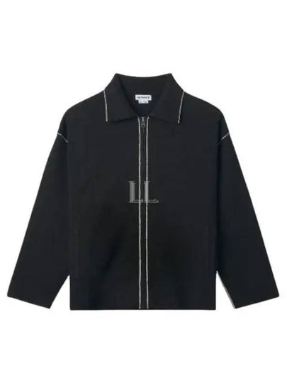 Zip Up Knit Jacket Black - SUNNEI - BALAAN 2