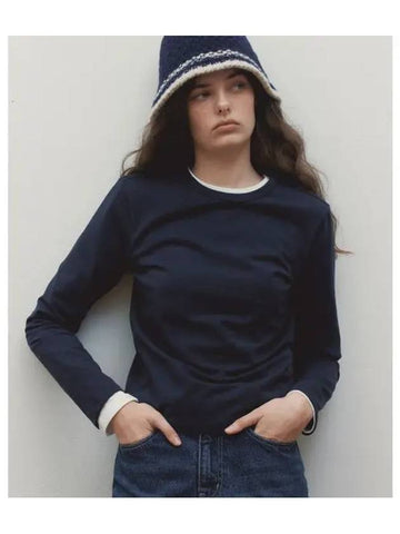 BASIC LONG SLEEVE NAVY - BENSIMON - BALAAN 1