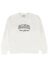 Logo Print Sweatshirt White - GANNI - BALAAN 2