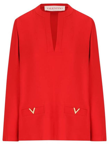 Valentino Garavani Shirts Red - VALENTINO - BALAAN 1