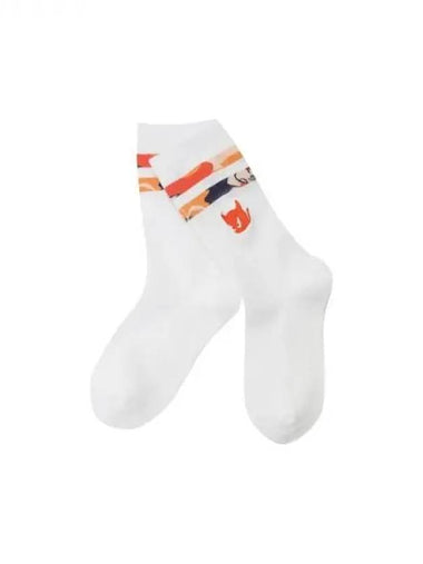 Golf Women s Pattern SocksWGLCX24112ORX Domestic Product GQ0Z24013130752 - WAAC - BALAAN 1