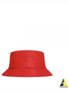 Intrecciato Leather Bucket Hat Red - BOTTEGA VENETA - BALAAN 2