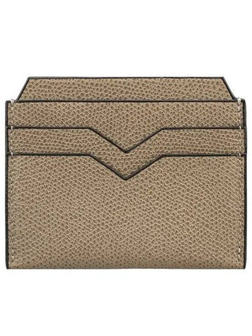 23FW SGNL0077028L99CC99 MO Pebble Leather Card Case Oyster　 997110 - VALEXTRA - BALAAN 1