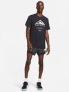 Men's Dry Fit Run Trail Short Sleeve T-Shirt Black - NIKE - BALAAN 5