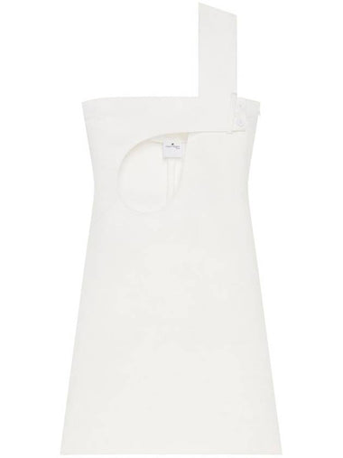 Courrèges Cut-Out Satin Dress - COURREGES - BALAAN 1