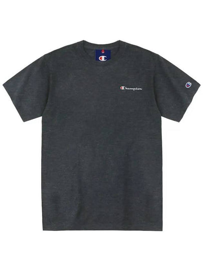 Classic graphic small logo crew neck short sleeve t shirt dark gray - CHAMPION - BALAAN 2