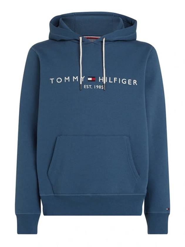 Logo Hoodie Aegean Sea - TOMMY HILFIGER - BALAAN 2