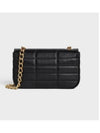 Monochrome Matelasse Chain Shoulder Bag Black - CELINE - BALAAN 9