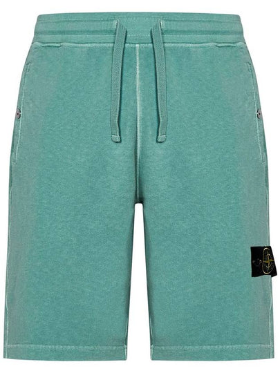 Compass Badge Cotton Track Shorts Green - STONE ISLAND - BALAAN 2