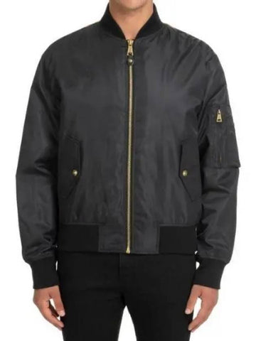 V Emblem Chain Bomber Jacket 75GASD07 CQD20 899 - VERSACE - BALAAN 1