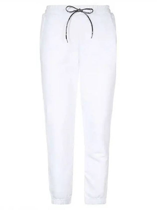 Logo Classic Drawstring Cotton Track Pants White - VIVIENNE WESTWOOD - BALAAN 1