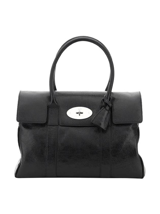 Bayswater Calf Leather Tote Bag Black - MULBERRY - BALAAN 1