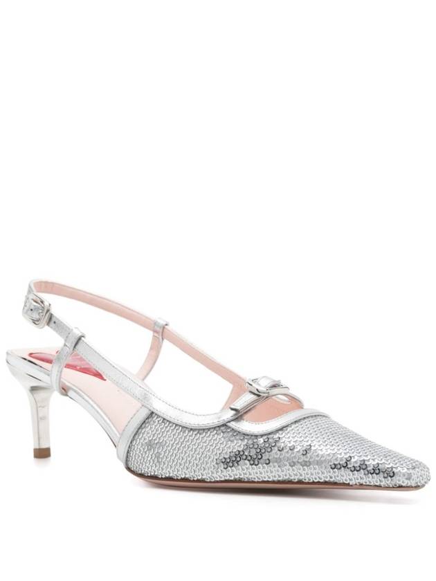 sequence metal slingback heel silver - ROGER VIVIER - BALAAN 5