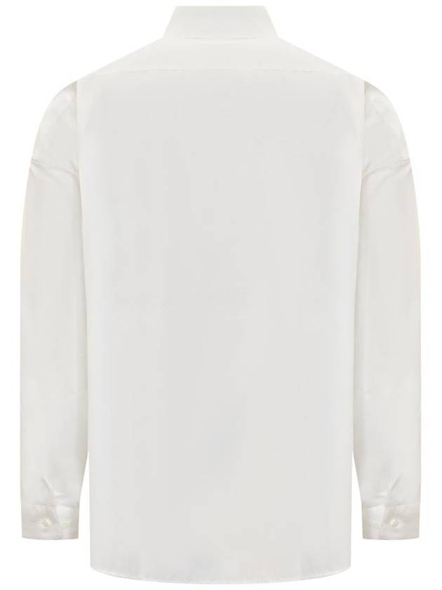 Logo Print Cotton Long Sleeve Shirt White - MARNI - BALAAN 3