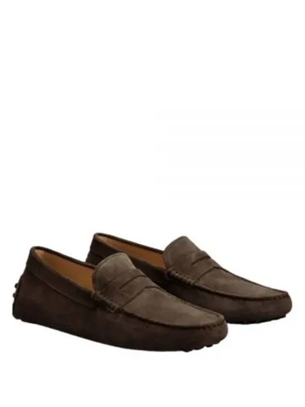 Men's Suede Gommino Driving Shoes Brown - TOD'S - BALAAN 2