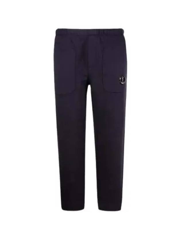 Diagonal Raised Fleece Lens Wappen Track Pants Navy - CP COMPANY - BALAAN 2