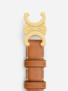 Triomphe Calfskin Medium Belt Tan - CELINE - BALAAN 7