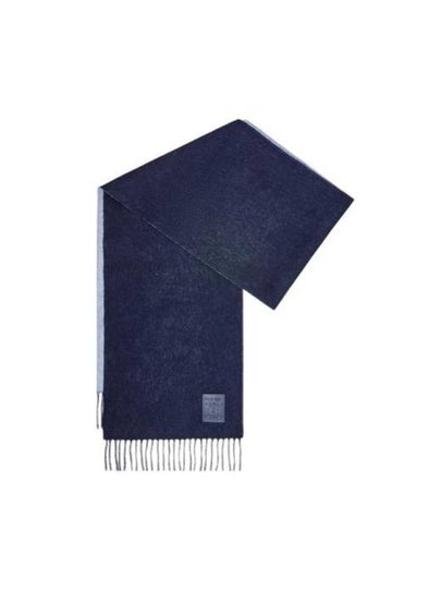 Wool Cashmere Scarf Navy - LOEWE - BALAAN 2