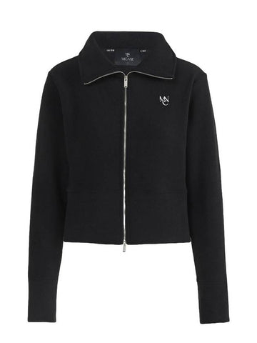 Women's Loving Fleece Two-Way Line Zip-Up Jacket Black - MICANE - BALAAN 1