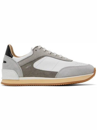 Men's Dash Nappa Suede Low Top Sneakers Grey - SPALWART - BALAAN 1