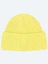 Small Face Patch Beanie Yellow Unisex - ACNE STUDIOS - BALAAN 2