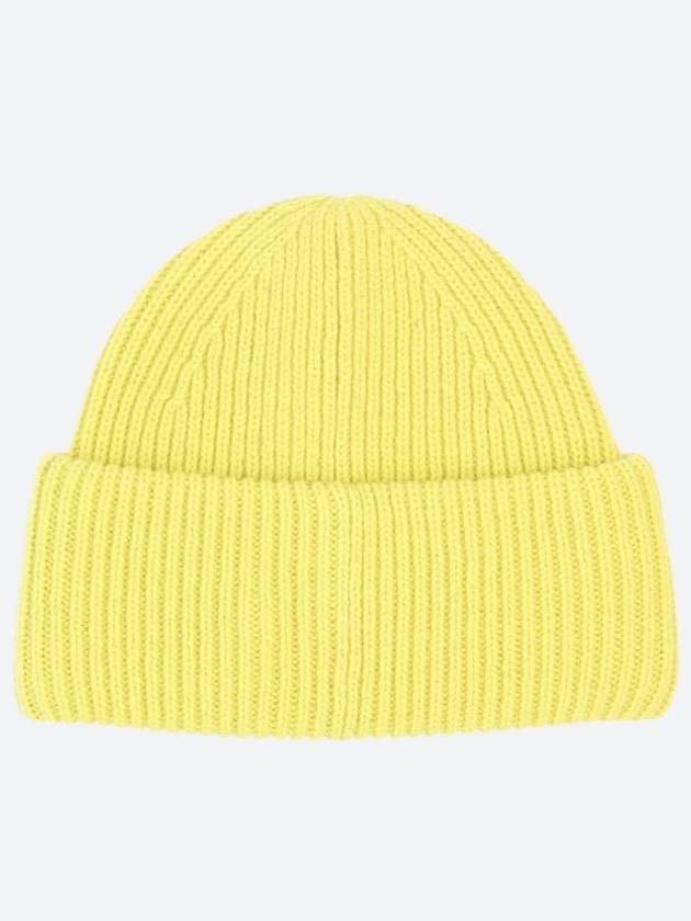 Small Face Patch Beanie Yellow Unisex - ACNE STUDIOS - BALAAN 2