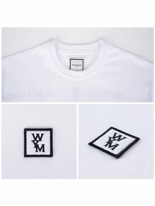 Cotton Back Logo Short Sleeve T-Shirt White - WOOYOUNGMI - BALAAN 4