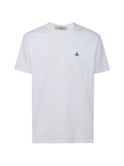 ORB Logo Cotton Short Sleeve T-Shirt White - VIVIENNE WESTWOOD - BALAAN 2