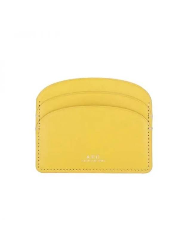 Demi Lune Card Wallet Yellow - A.P.C. - BALAAN 1