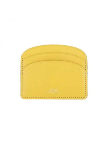 Demi Lune Card Wallet Yellow - A.P.C. - BALAAN 1