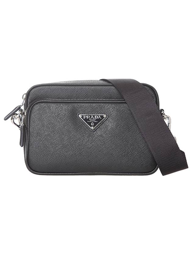 Saffiano Leather Shoulder Bag Black - PRADA - BALAAN 2