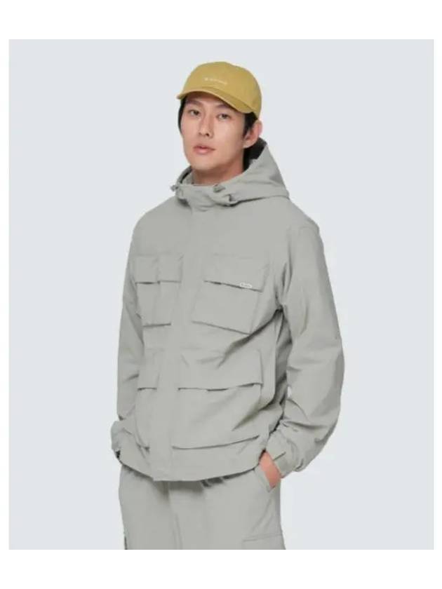 Root Utility Windbreaker S24FMRWB66 Beige Gray - SNOW PEAK - BALAAN 1