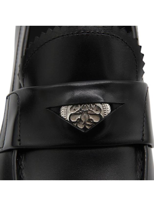 23 ss Black Leather Loafer 705086WHSWJ1530 B0480002953 - ALEXANDER MCQUEEN - BALAAN 6